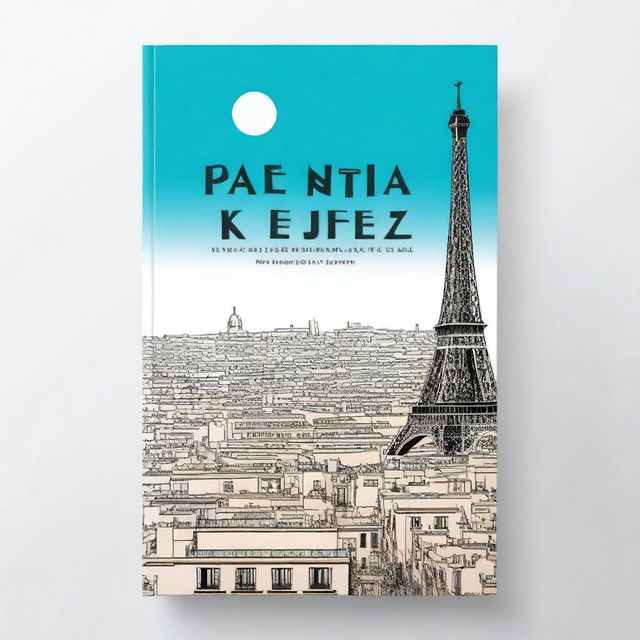 A book cover featuring the Eiffel Tower on one side and one of Malta's famous landmarks on the other