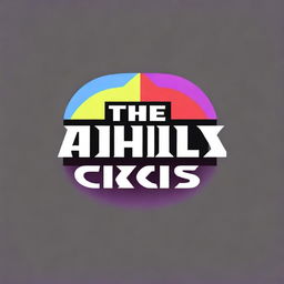 A logo for 'The Amazing Digital Circus: The Movie' (2024), a collaboration between Glitch Productions and Disney XD