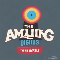 Create a logo for 'The Amazing Digital Circus: The Movie' (2024) by Glitch Productions in collaboration with Disney Pixar