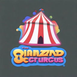 Create a logo for 'The Amazing Digital Circus: The Movie' (2024), a collaboration between Glitch Productions and Disney XD