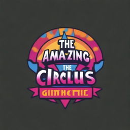 Create a logo for 'The Amazing Digital Circus: The Movie' (2024), a collaboration between Glitch Productions and Disney XD