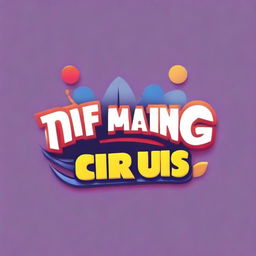 Create a logo for 'The Amazing Digital Circus: The Movie' (2024), a collaboration between Glitch Productions and Disney XD