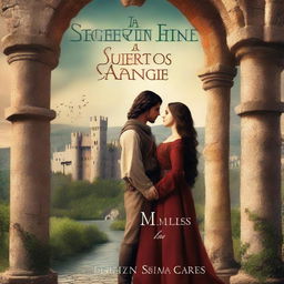 A book cover for a medieval fantasy novel titled 'Secretos en la sangre'