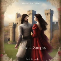 A book cover for a medieval fantasy novel titled 'Secretos en la sangre'