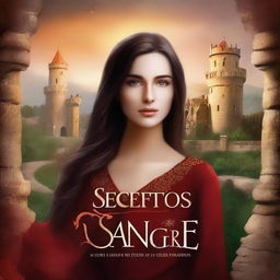 A book cover for a fantasy novel titled 'Secretos en la sangre'