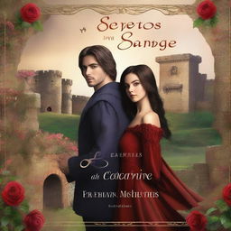 A book cover for a fantasy novel titled 'Secretos en la sangre'