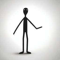 A high-quality image of a stickman character