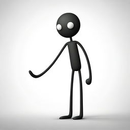 A high-quality image of a stickman character