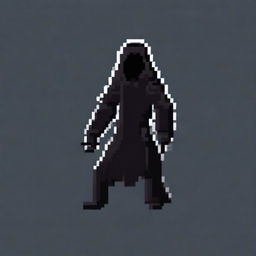 A pixel art logo of a person entirely in black, named 'Shadow of Elidor'