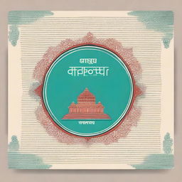 Generate random pages of Hindi literature with beautifully designed text and traditional Indian motifs