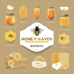 Create an image featuring the text 'Honey Haven', 'Jacobsdal', and 'Private Company'