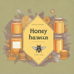 Create an image featuring the text 'Honey Haven', 'Jacobsdal', and 'Private Company'