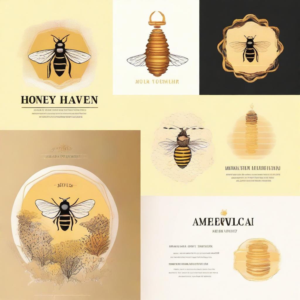 Create an image featuring the text 'Honey Haven', 'Jacobsdal', and 'Private Company'