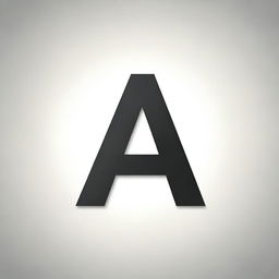 A simple image of the letter 'A' in a bold, stylish font, centered on a plain background