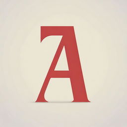 A simple image of the letter 'A' in a bold, stylish font, centered on a plain background