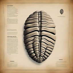 Create a cover featuring a detailed trilobite fossil as the main focus