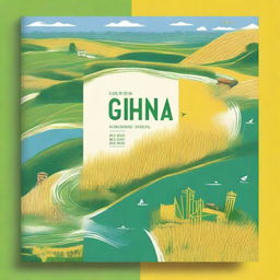 Design a book cover featuring the conflict and synergy between urban expansion and arable land ecological security in China's major grain-producing areas