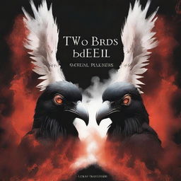 A captivating book cover titled 'Two Birds, One Hell'