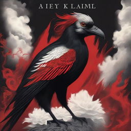 A striking book cover featuring a red and black fire bird with a white flower in its mouth