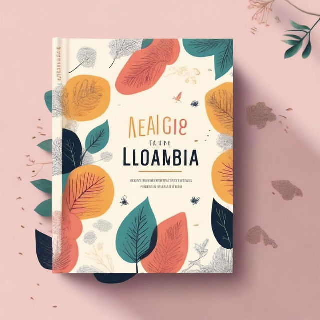 Diseña una portada de libro elegante y atractiva con un título destacado y un fondo creativo que capture la esencia de una historia intrigante