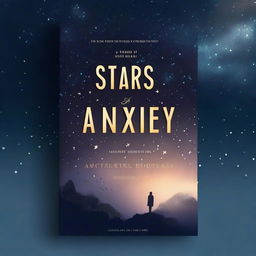 Create a book cover with the title 'Stars of Anxiety'