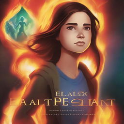 A book cover for "Ela and the Elemental Awakening" featuring a teenage girl named Ela