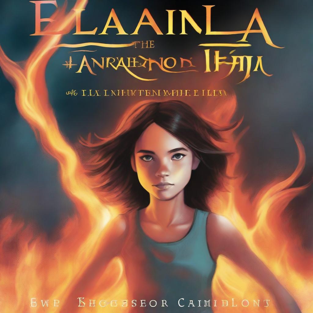 A book cover for "Ela and the Elemental Awakening" featuring a teenage girl named Ela