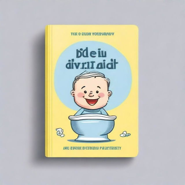 Design a book cover featuring a wry smile and a potty