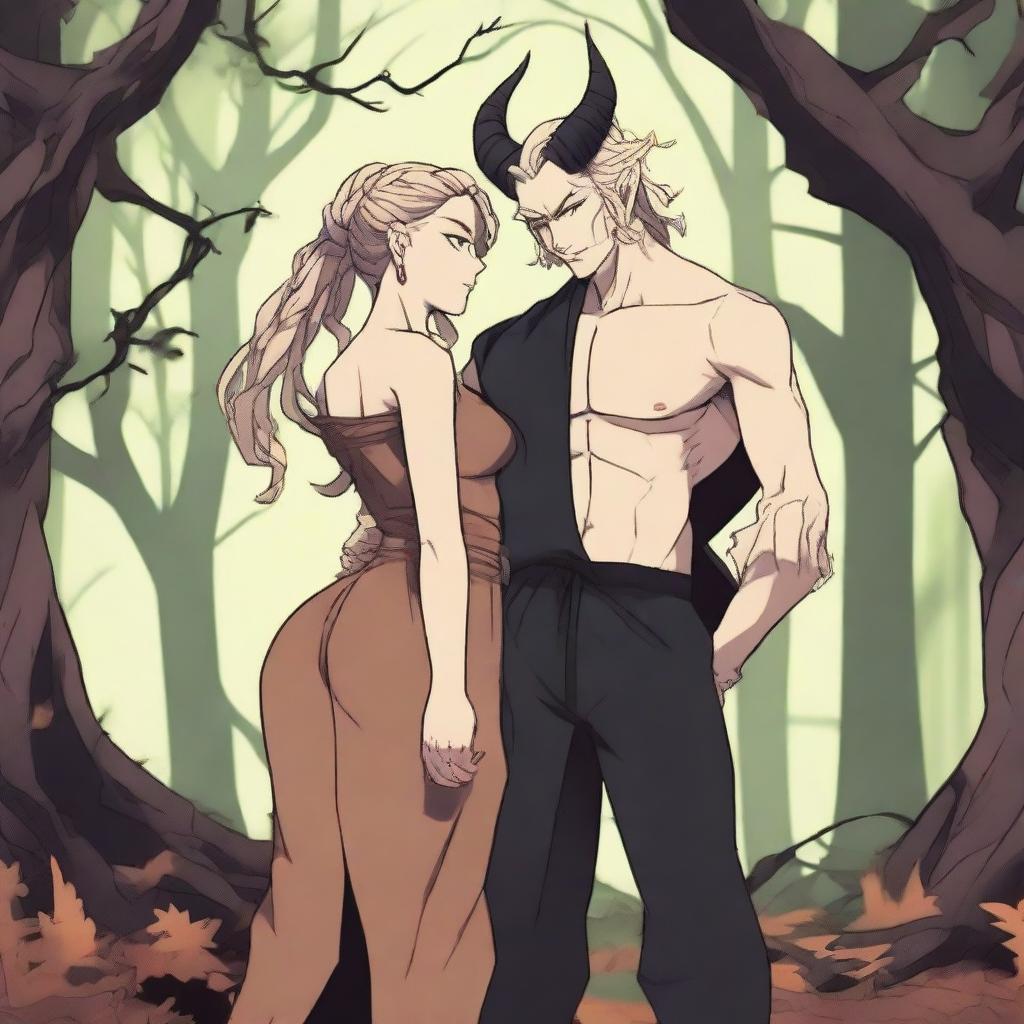 A forbidden romance between an adult female witch and a male demon