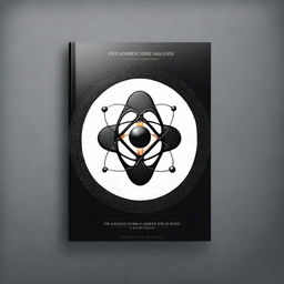 Create a black shiny ebook cover titled 'Faith Imagination And The Quantum' with a picture of an atom after the word 'the'