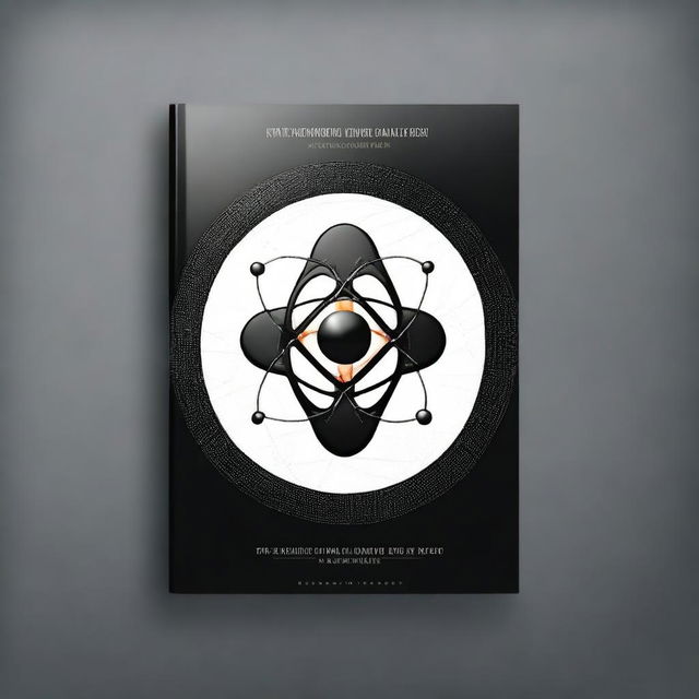 Create a black shiny ebook cover titled 'Faith Imagination And The Quantum' with a picture of an atom after the word 'the'