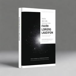 Create an image of a black shiny ebook with the title 'Faith Imagination And Quantum' prominently displayed on the cover