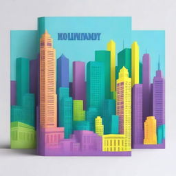 Create a book cover featuring a view of New York City