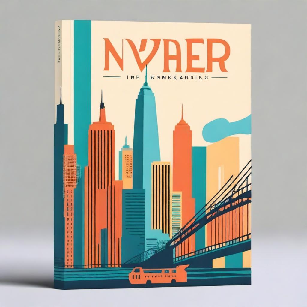 A book cover featuring New York City