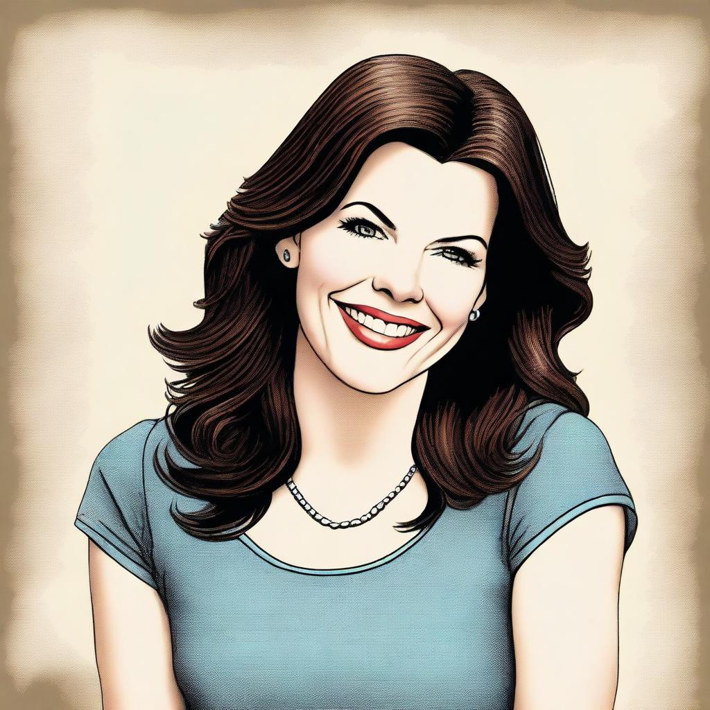 A portrait of Lauren Graham, the actress known for her roles in 'Gilmore Girls' and 'Parenthood'