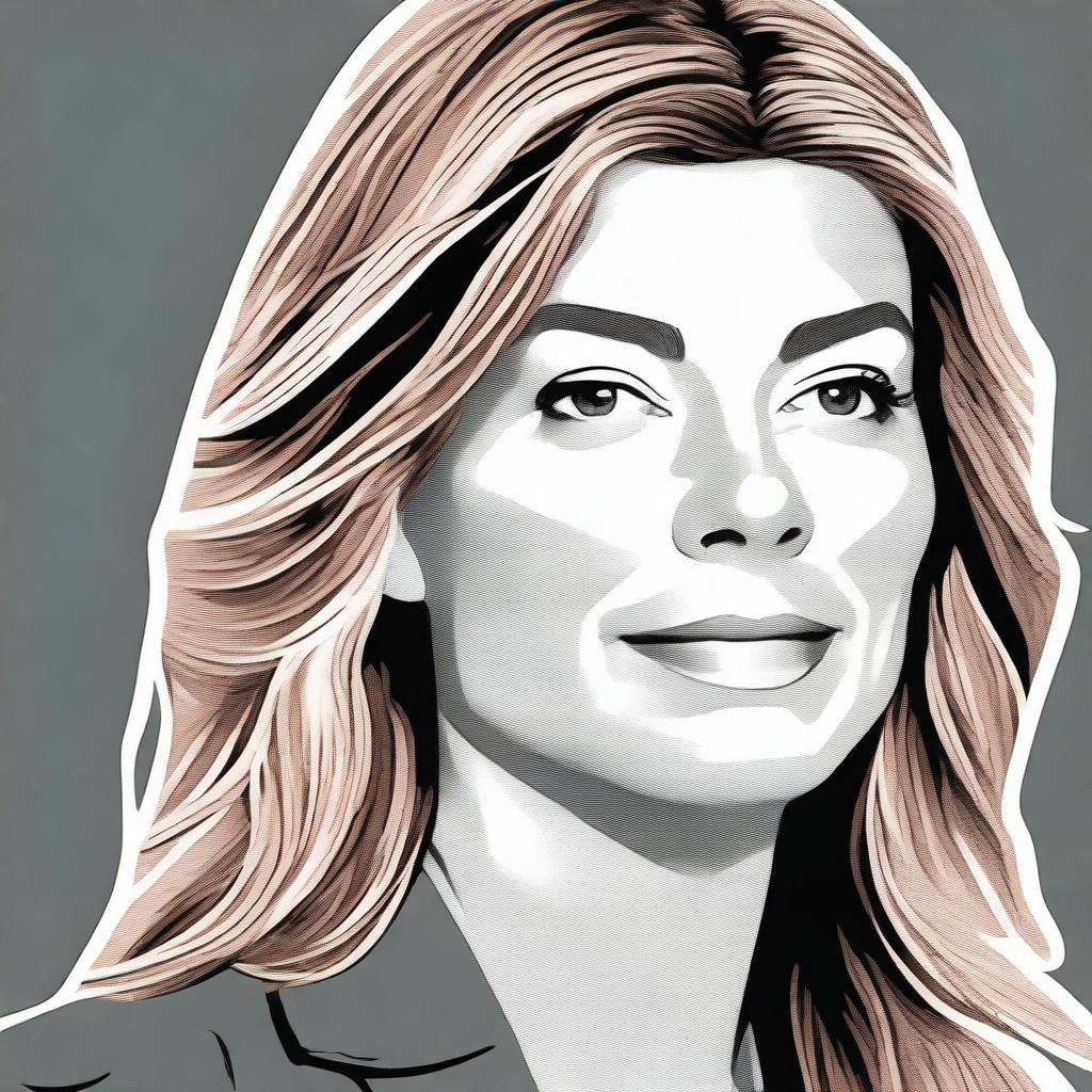 A portrait of Ellen Pompeo, the actress best known for her role in 'Grey's Anatomy'