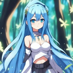 A female version of Rimuru Tempest from the anime 'That Time I Got Reincarnated as a Slime'