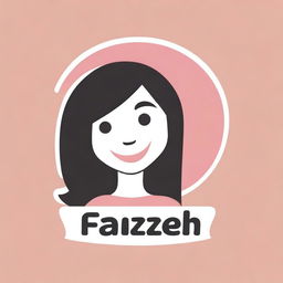 A logo featuring a smiling girl named Faizeh