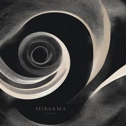 Create a dynamic, captivating book cover with the title 'MIRAMA MIRAA' that illustrates concepts of attraction and fields