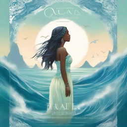 Create a book cover for the title "Ocean Daughter Hatia: Land, People, and Stories"