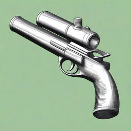 A detailed illustration of a pipe gun