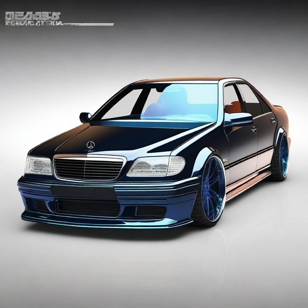 A redesign of the Mercedes W202 with a tuning bodykit