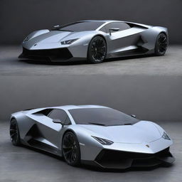 A futuristic concept of a Lamborghini car, incorporating advanced technologies, sleek aerodynamic design, and innovative energy systems.