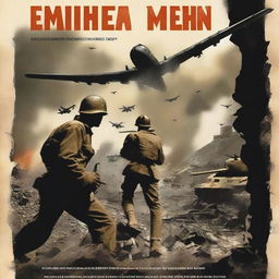 A dramatic book cover depicting a World War II scene