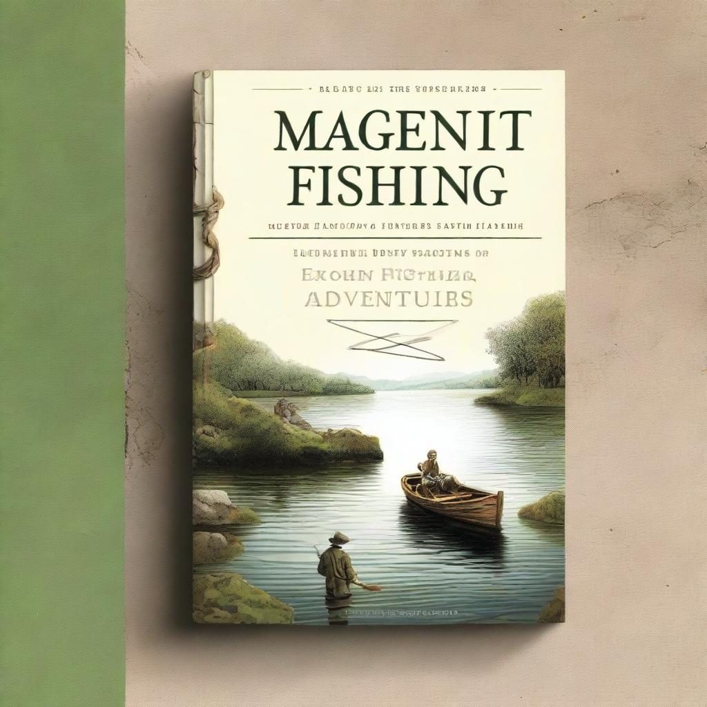 A captivating book cover for 'Magnet Fishing Adventures: Exploring History's Secrets' by Paul D'Arcy