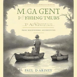 A captivating book cover for 'Magnet Fishing Adventures: Exploring History's Secrets' by Paul D'Arcy