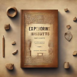 A captivating book cover for 'Exploring History's Secrets'