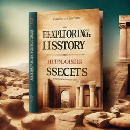 A captivating book cover for 'Exploring History's Secrets'