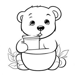 Coloring Page, black and white, line art, white background, simplicity, ample white space