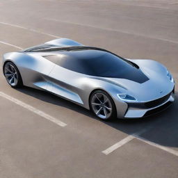 A futuristic take on a Ford car, demonstrating next-gen technology, aerodynamic design, and innovative energy-efficient systems.